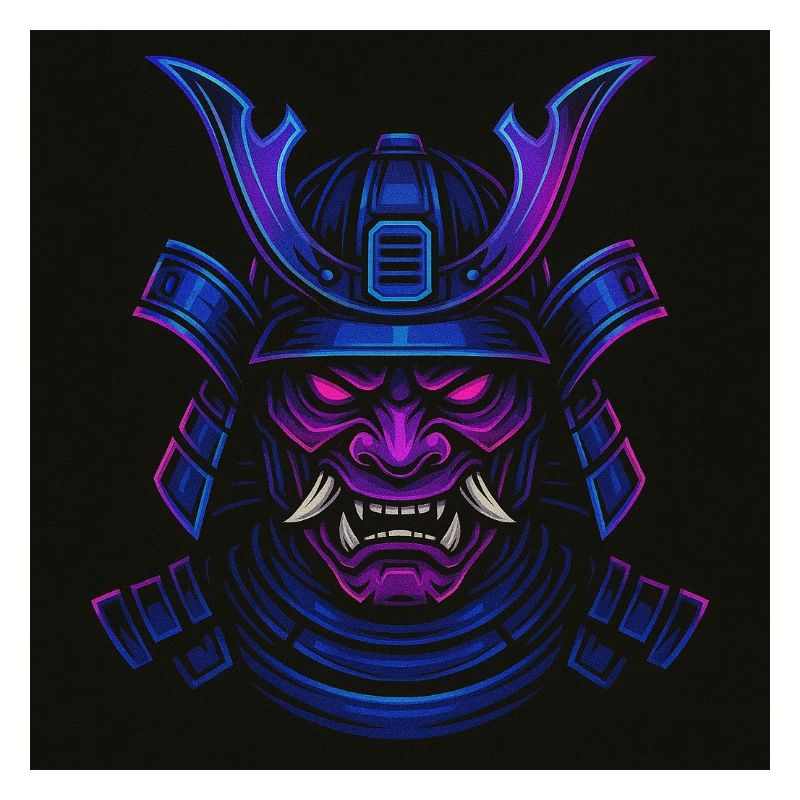 Neon Samurai Mask