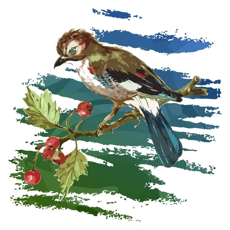 Bunter Vogel
