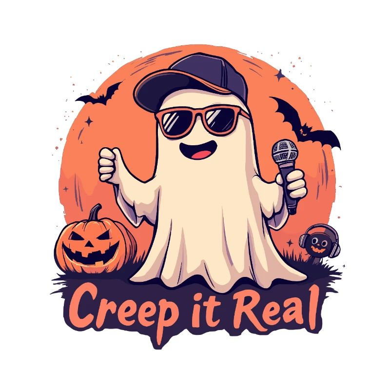 Creep It Real Ghost mit Mikrofon