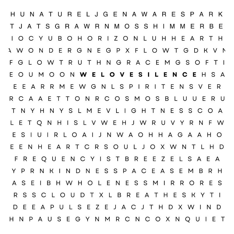 we love silence