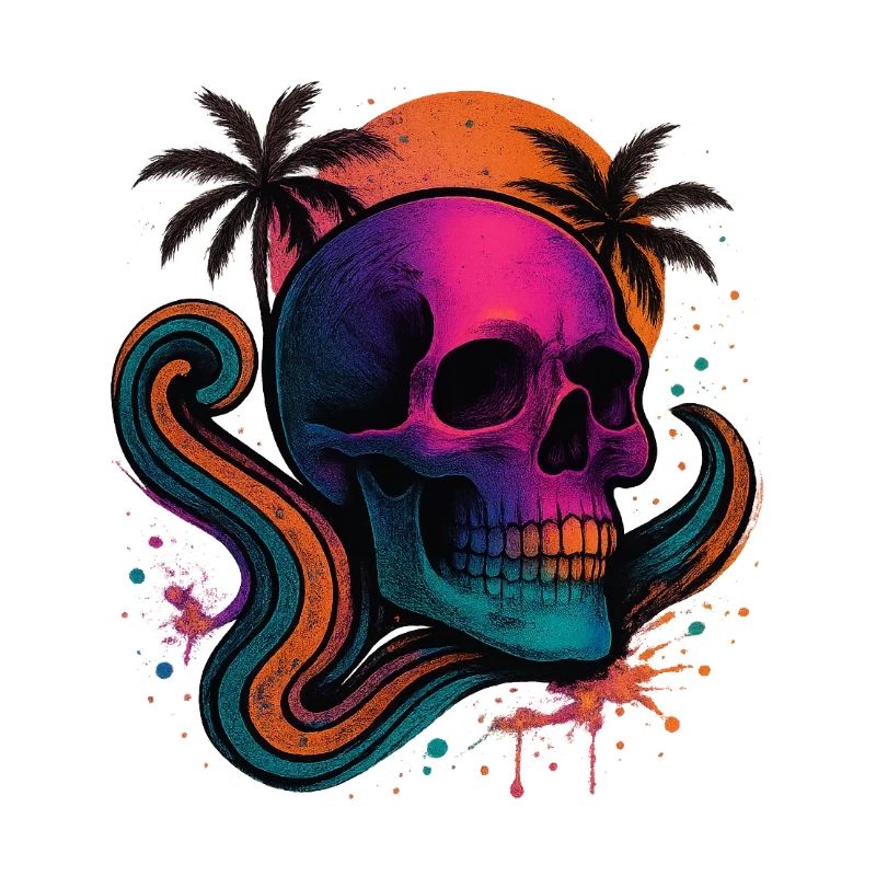Neon Skull