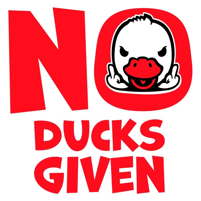 Gans No Ducks Given Mittelfinger Freche Ente Cool