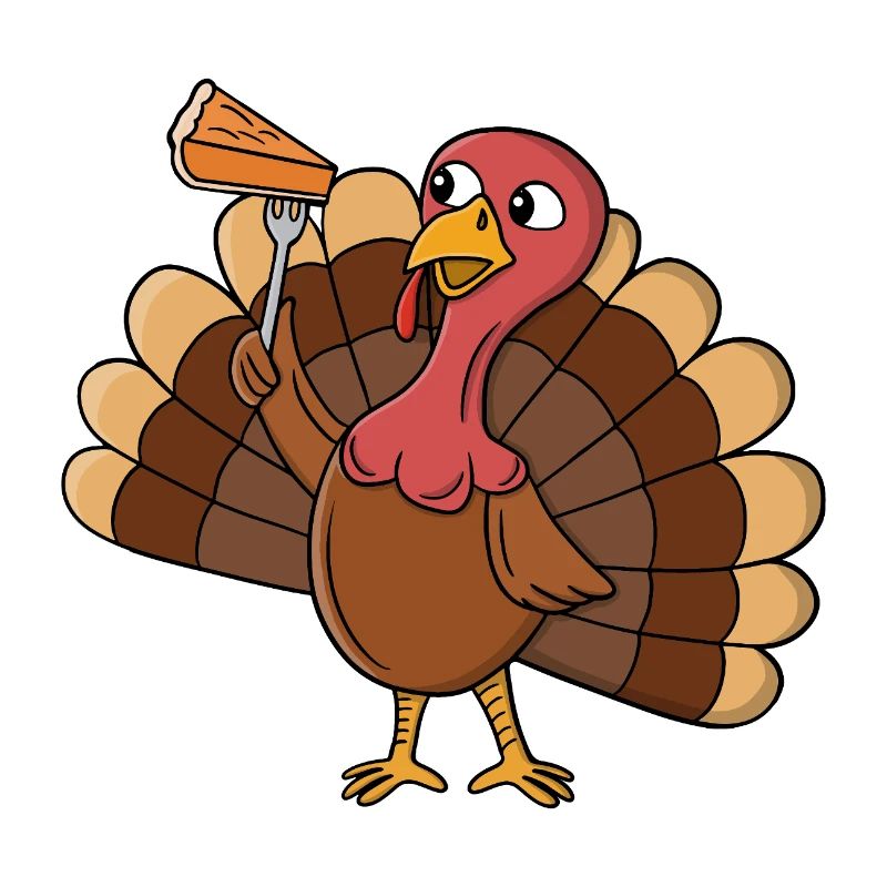 Turkey With Pie Slice