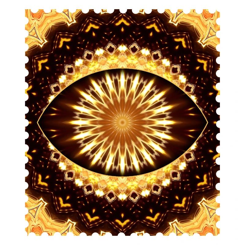 Kaleidoscope Fire Eye Pattern