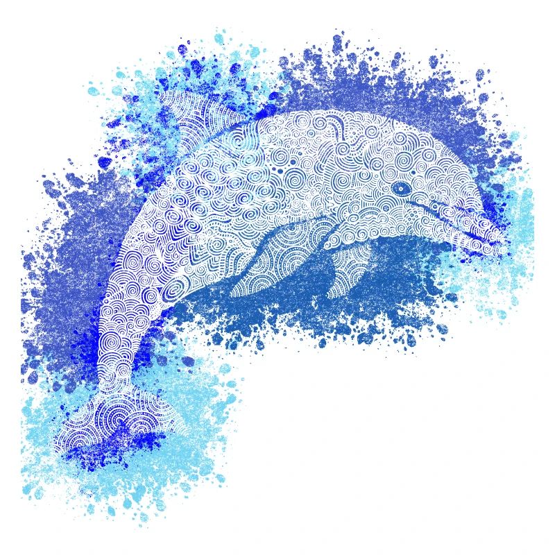 Zentangle-Delfin