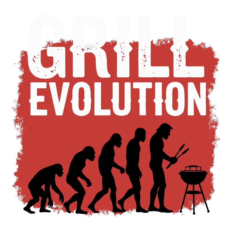 Grill Evolution Lustiger Grillmeister Spruch