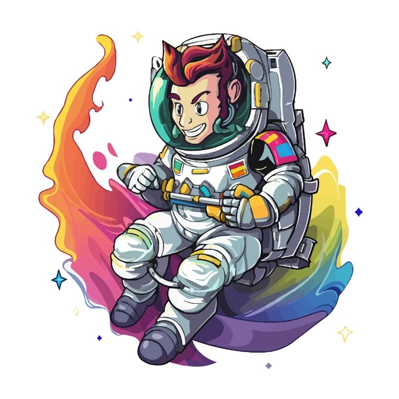 Rocker guitariste galactique dans l’espace