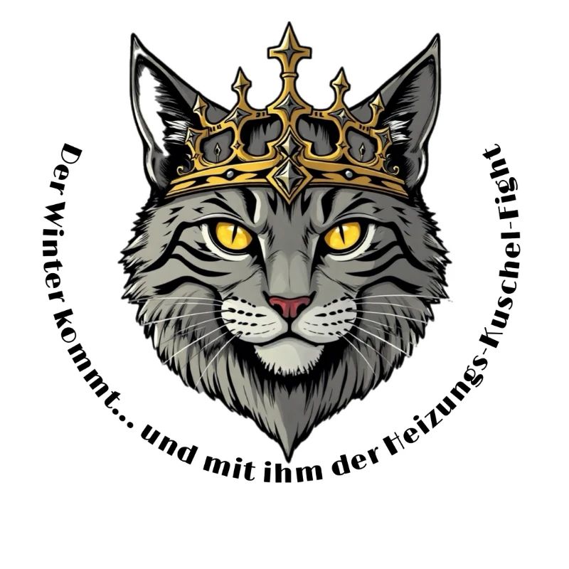 King Cat with Crown