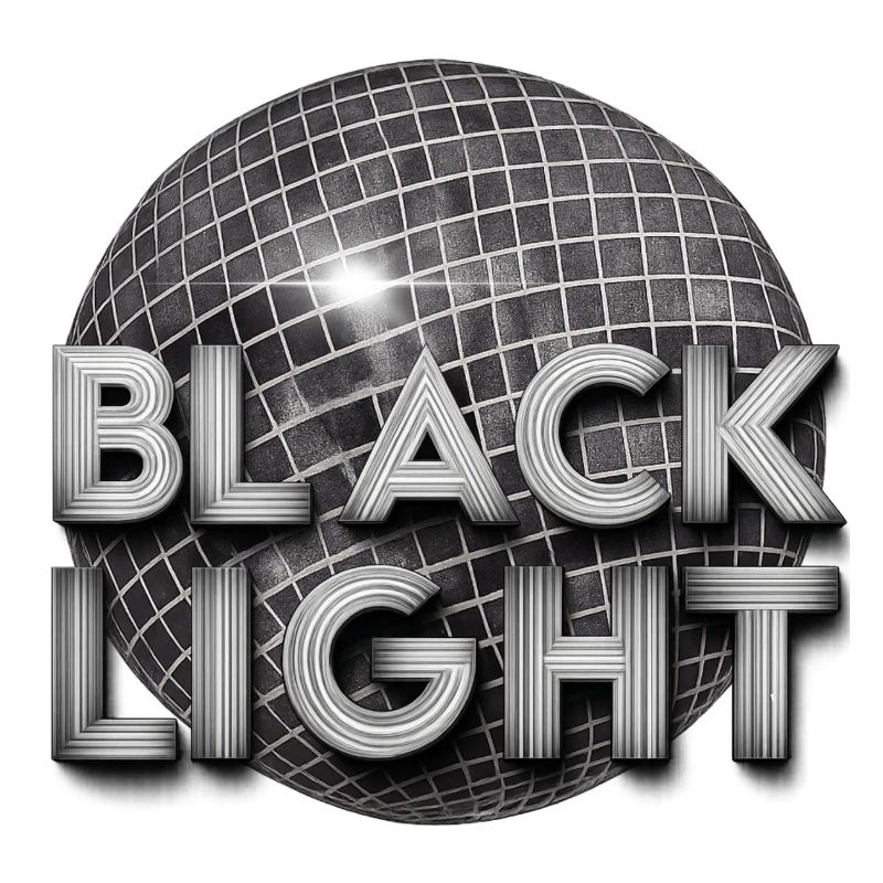 Schwarzes Licht Retro-Disco
