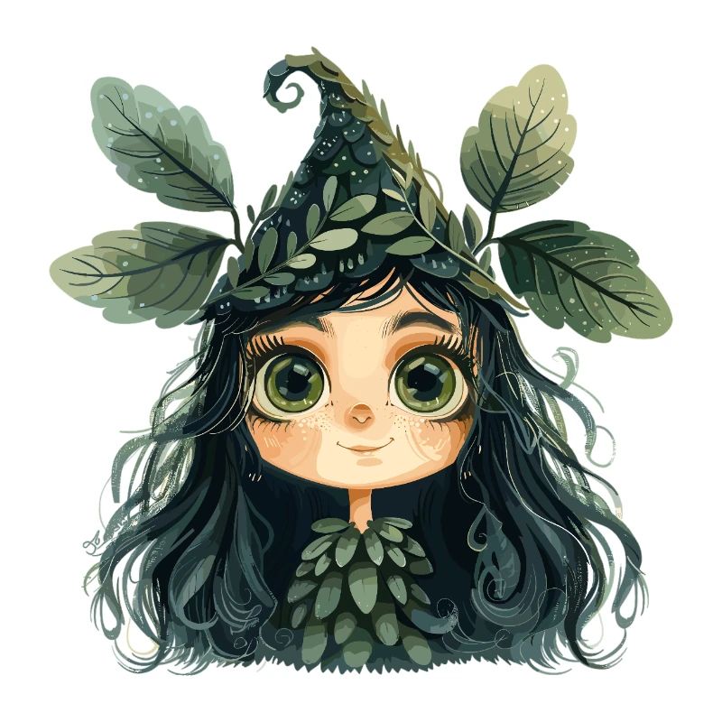 Reine des feuilles, créature de la forêt, fée des forêts