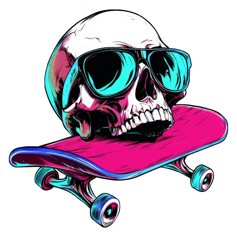 Totenköpfe Skateboard - 1990