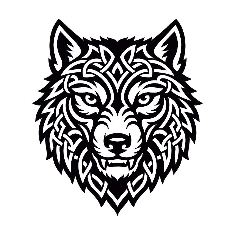 Wikingerwolf Ulfr Nordisches Kriegerdesign