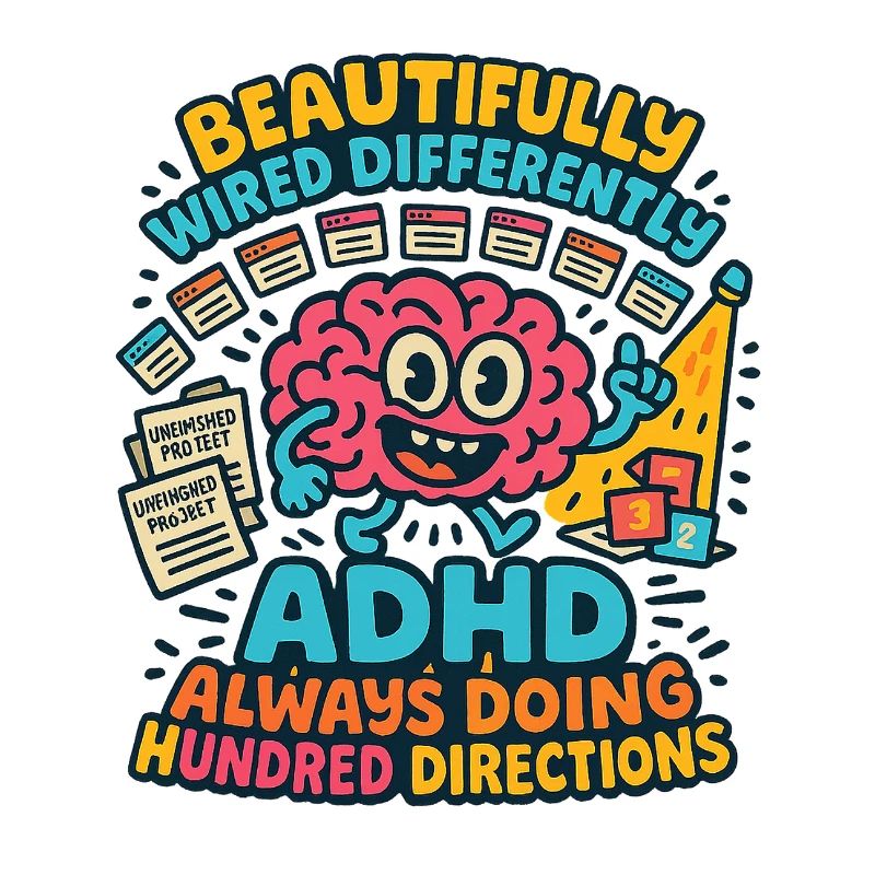 ADHD Always Doing Hundred Directions Neurodivergen