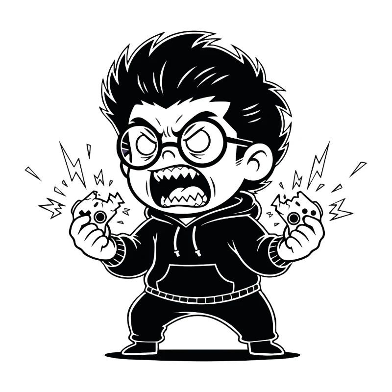 Gamer Anger Controller Broken Rage