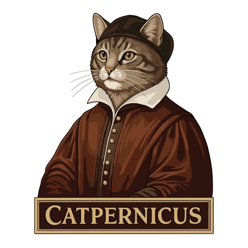 Catpernicus Nicolaus Copernicus Astronome Cat