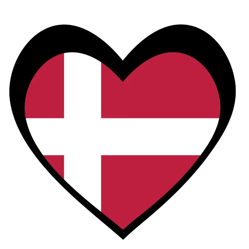 Danmark Sort Hjerte – Kærlighed til Danmark