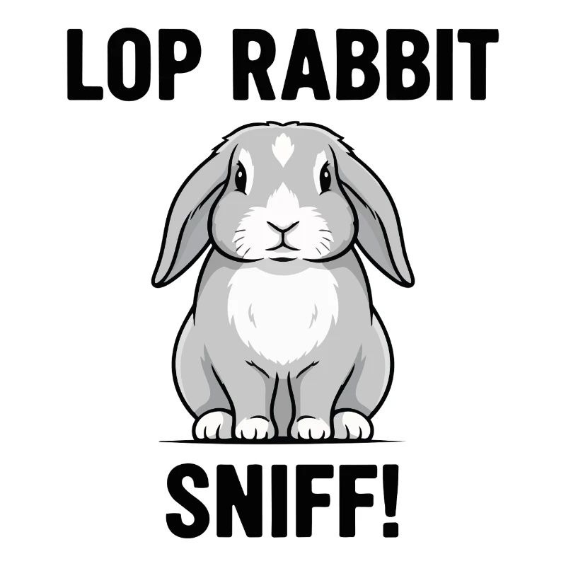 Ram Rabbit Sniff Lop Rabbit Grey