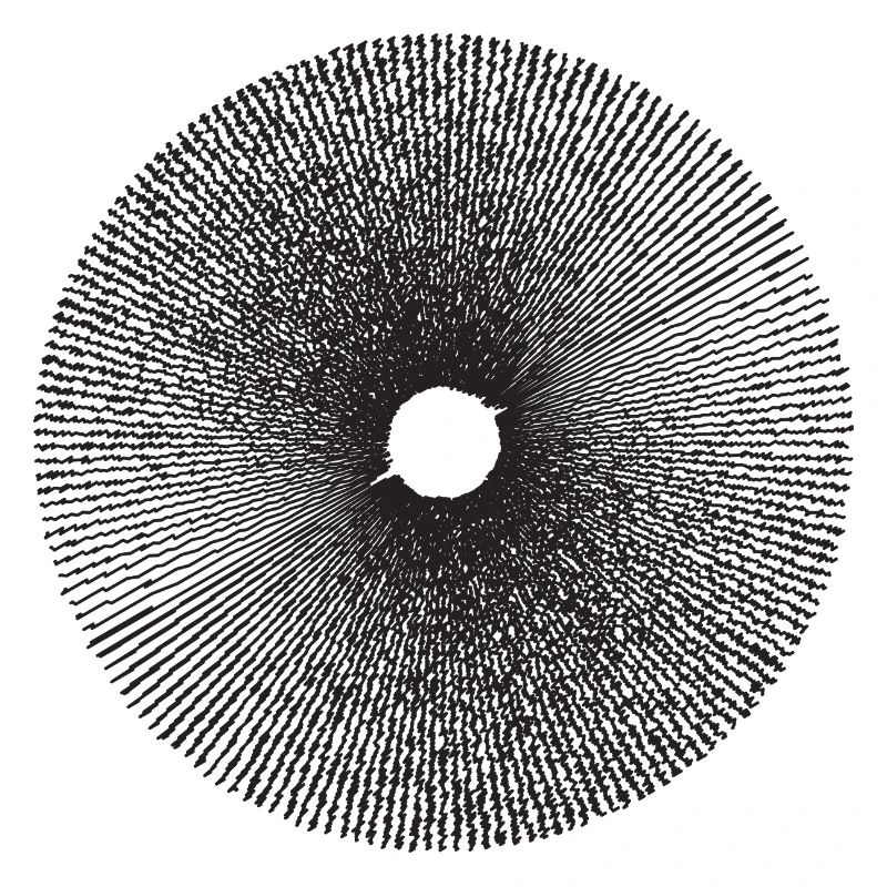 Radial Sunburst Ring Pattern