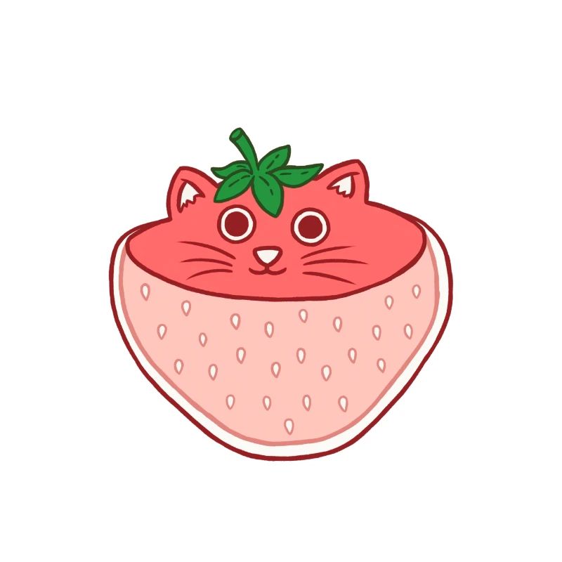 Erdbeer Katze