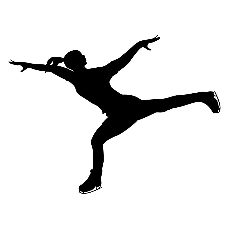 Dynamische Pose auf Kufen