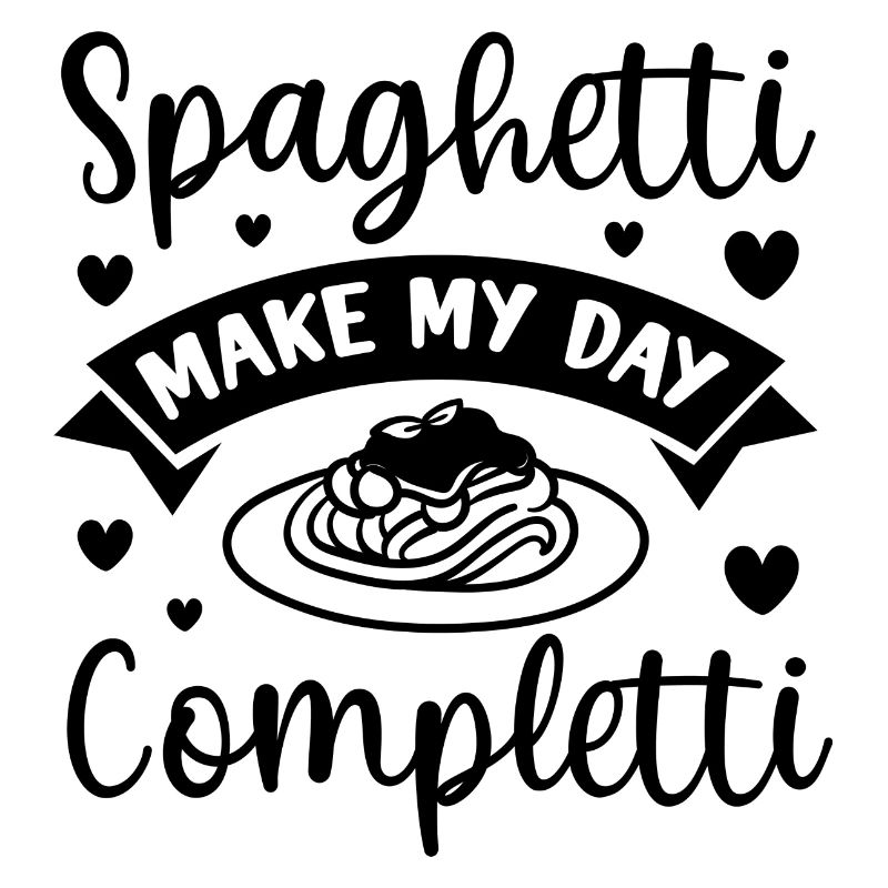 Zitat „Spaghetti Make Me Completti Ironic Pasta“