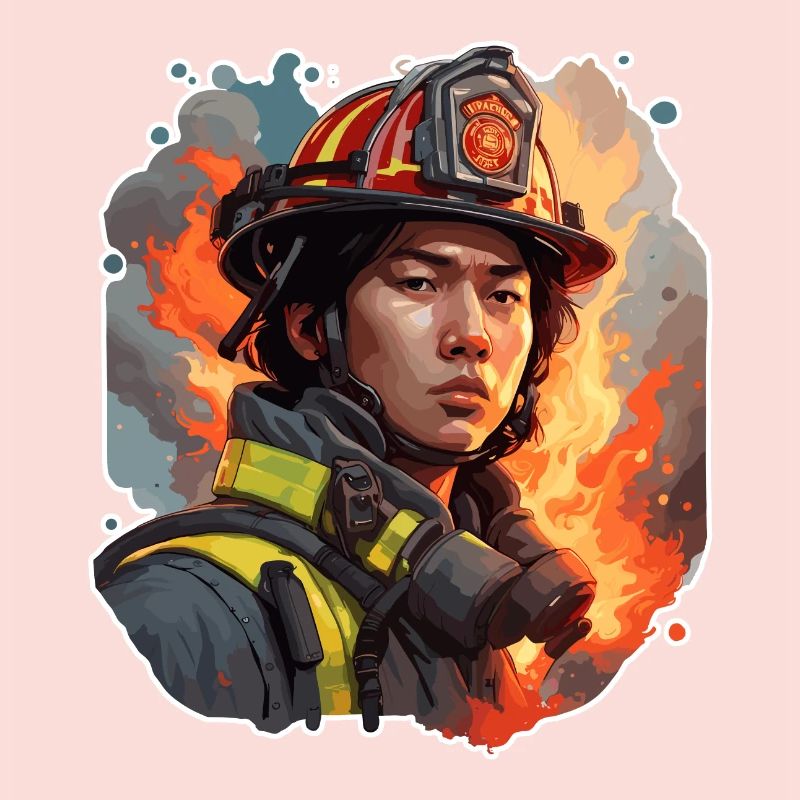 Firefighter / Fire / Fire / Extinguish / Hero