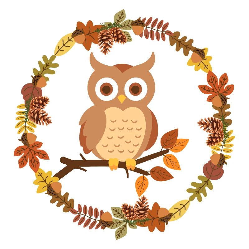 Herbstliche Eulenkranz