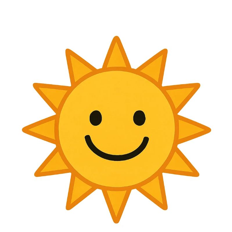 Lächelnde Sonne Illustration