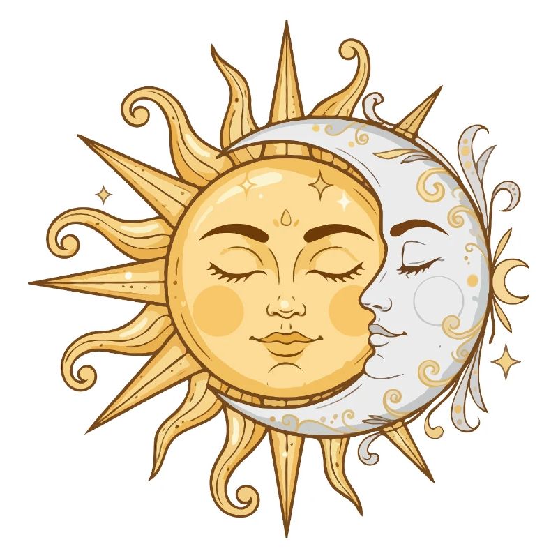 Sun and Moon Faces