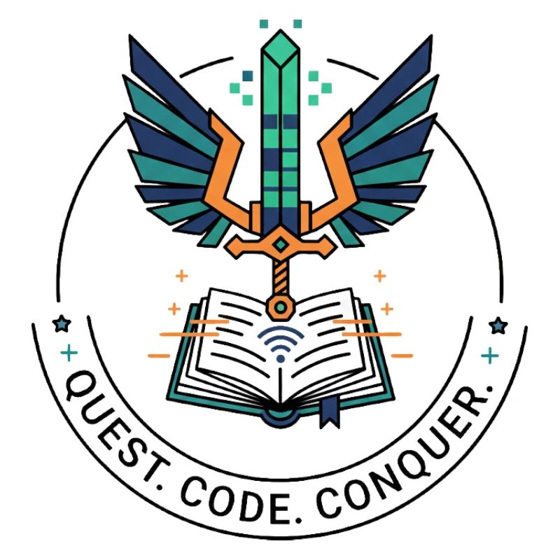 Quest. Code. Conquer Emblem