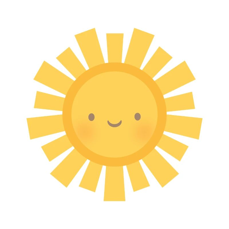 Cute Sun and Sun rays