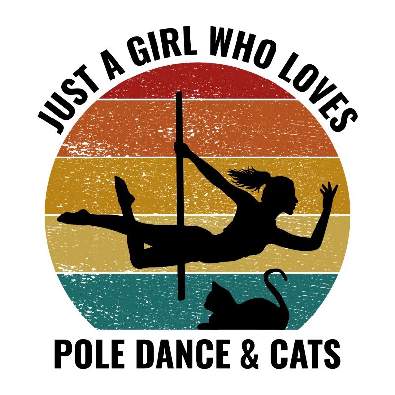 Pole Sport Dance Dancer Acrobatics Cat Lover