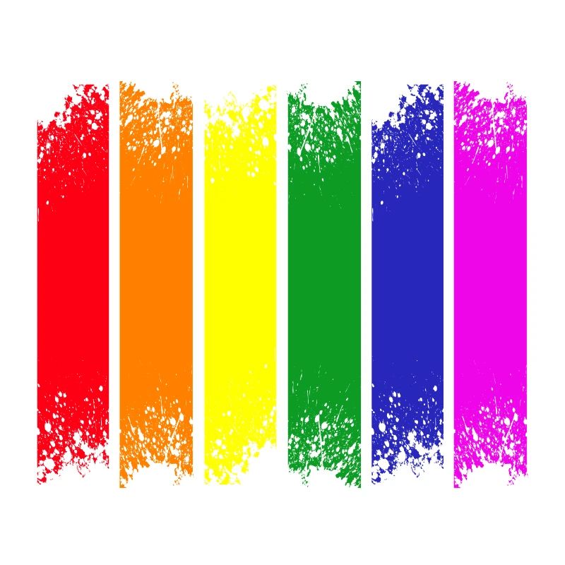 Fierté à rayures arc-en-ciel