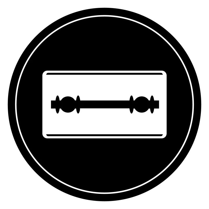 Razor Blade Icon Circle