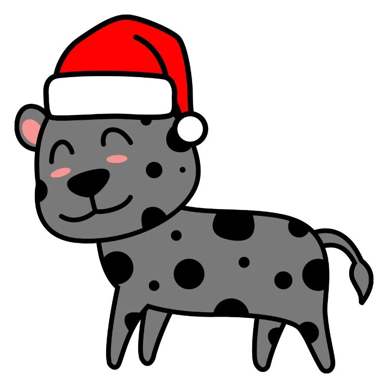 Leopard Comic Noël Noël