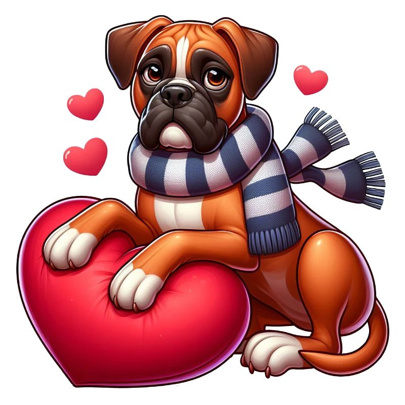 Boxerhund Liebe