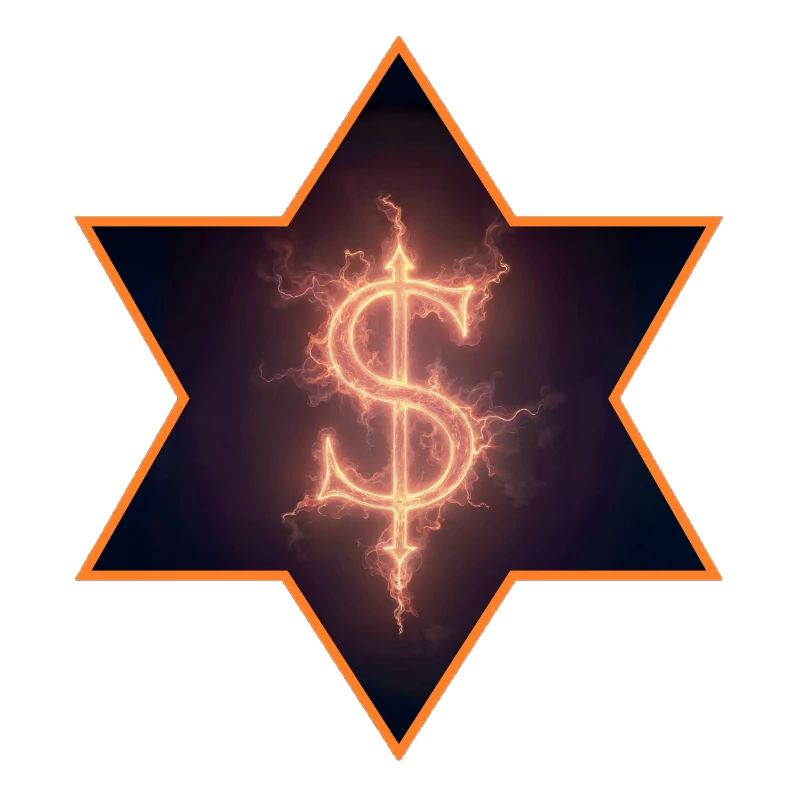 Brennendes Dollarzeichen