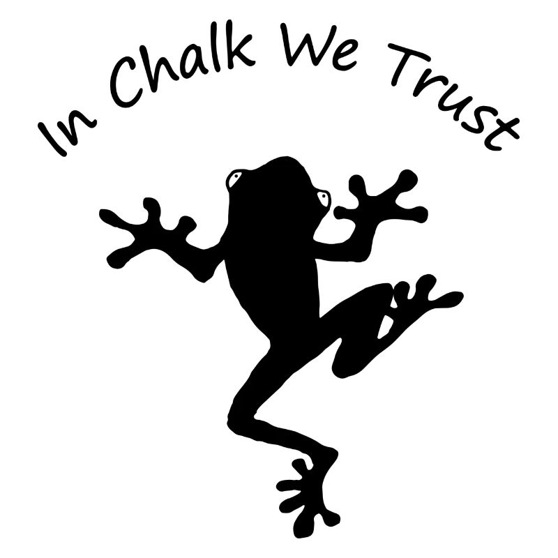 Bouldering Climbing Boulder Frog In Chalk We Trust