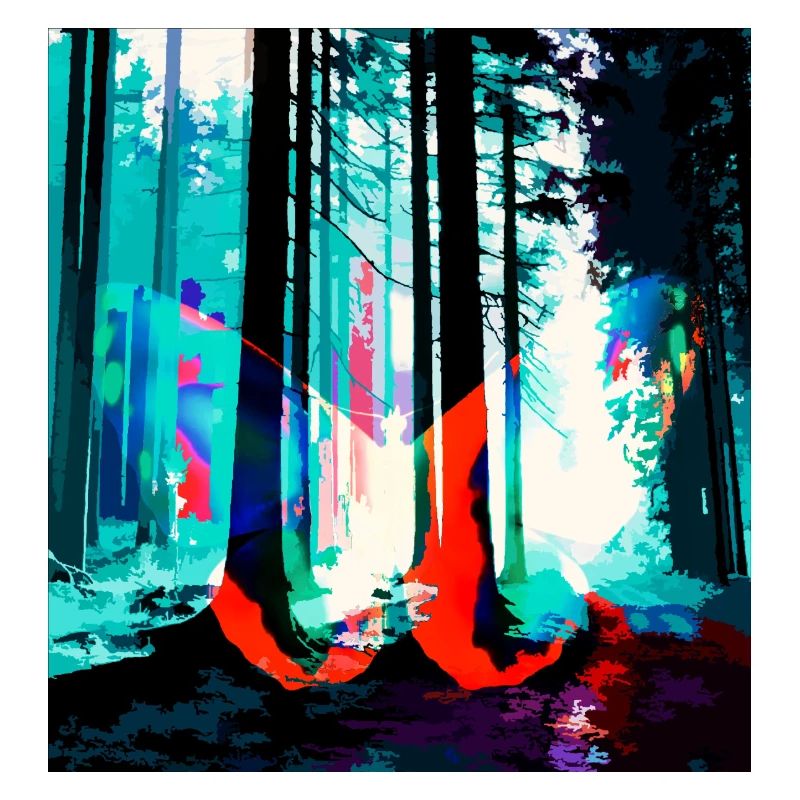 Néon Forest Dream Print