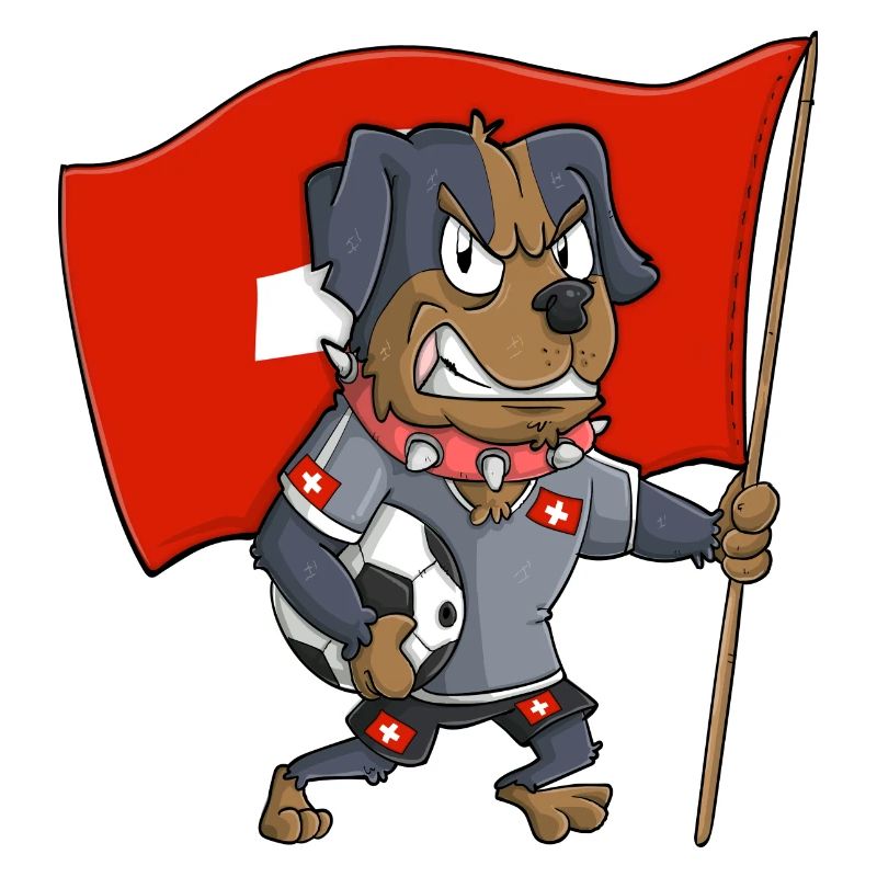 Schweizer Fan Hund