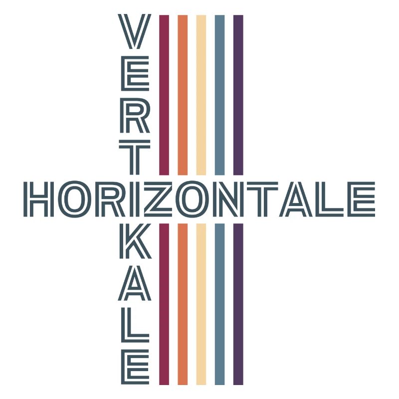 Horizontal Vertical Retro Vintage