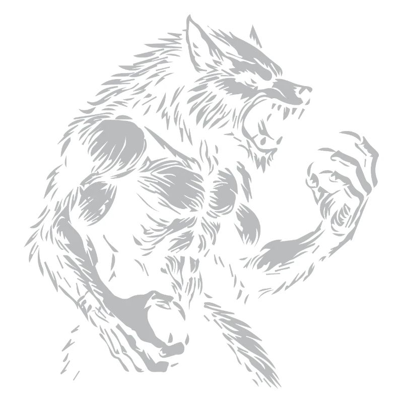 Grimmiger Warewolf Illustration