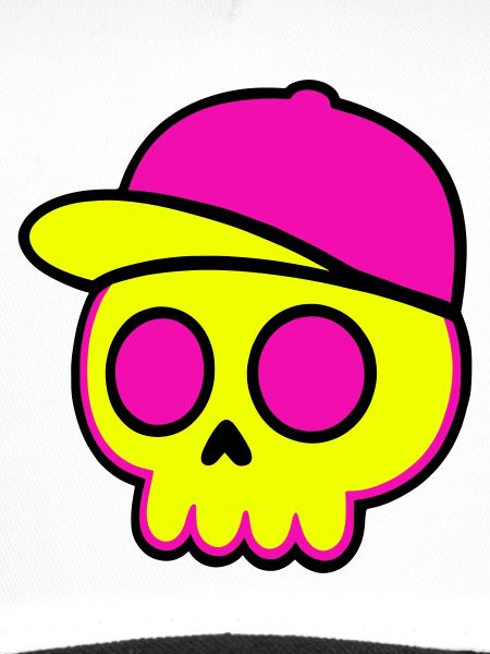 Neon Skull Cap Design