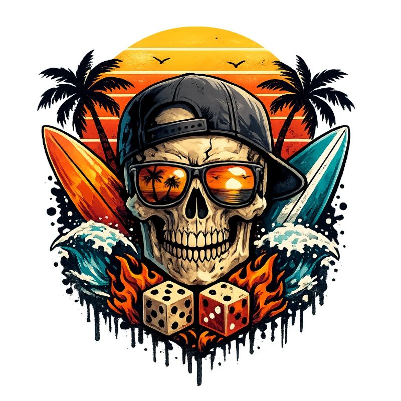 Sunset Skull Vibes