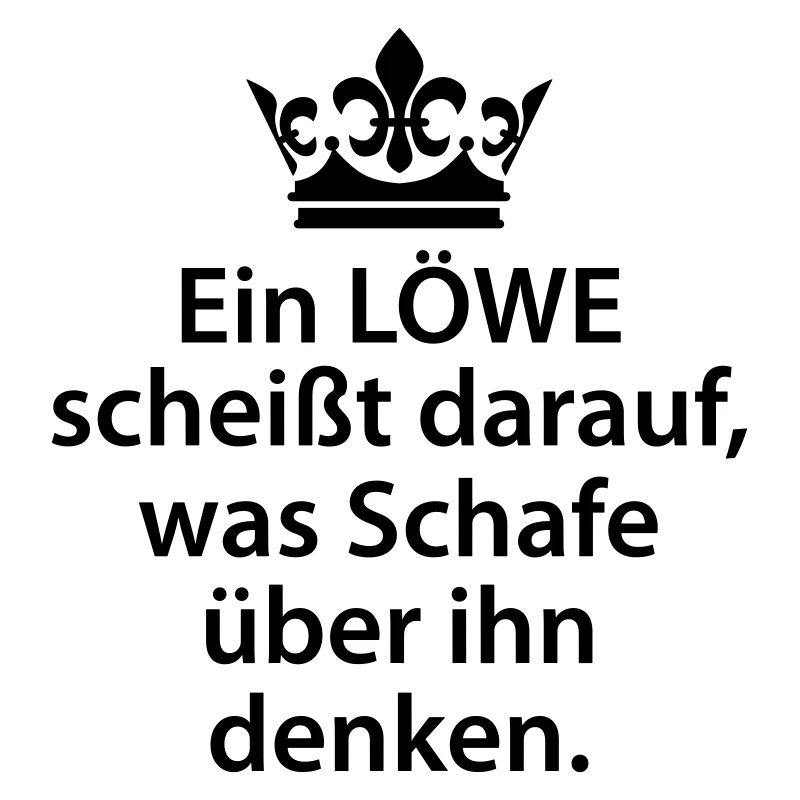 Löwe scheißt darauf was Schafe denken