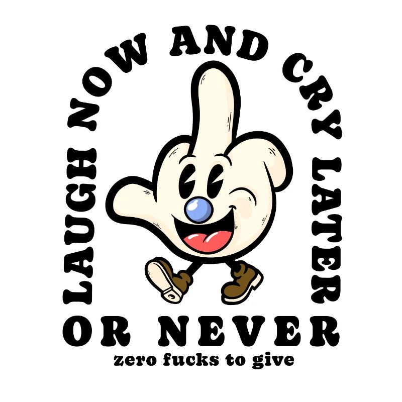 Middle finger cartoon sarcasm