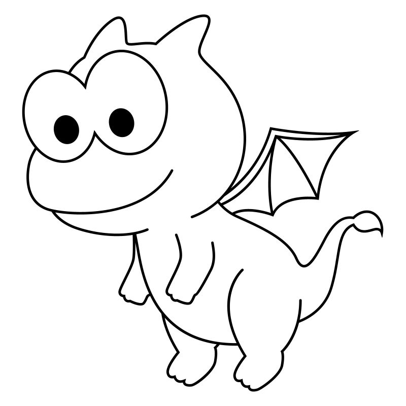 Drache Comic Tier