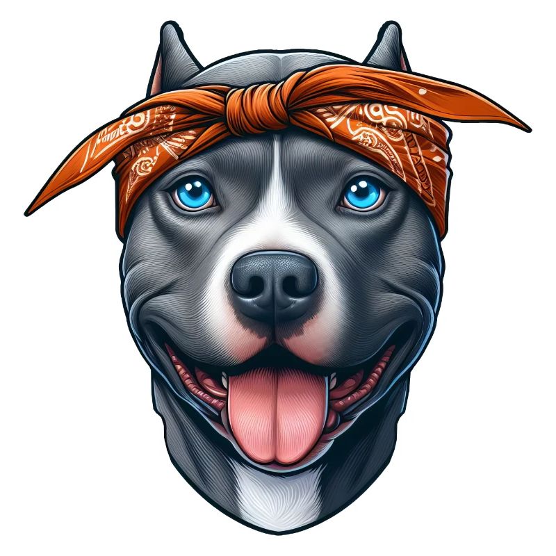 Pitbull chiot dessin animé