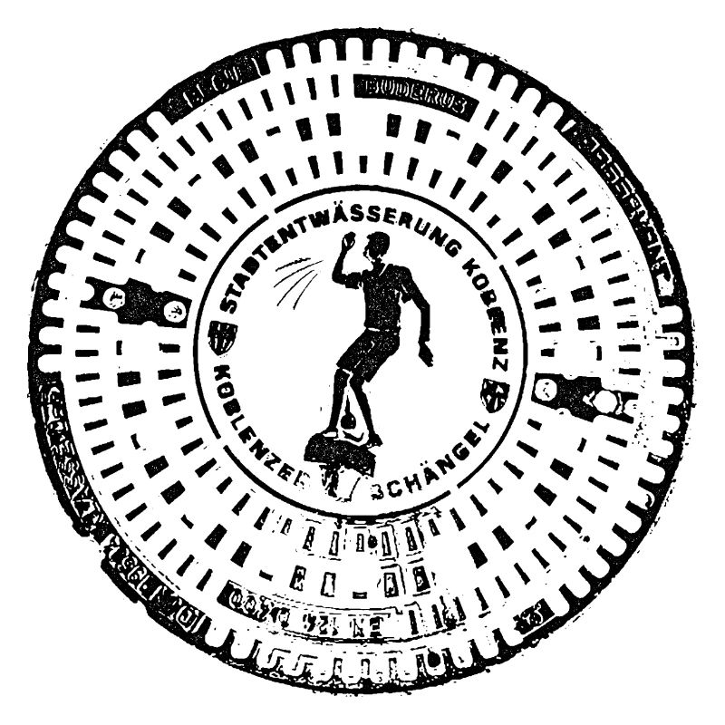 Coblence Gully Gulli Couvercle d’égout Cadeau Schängel