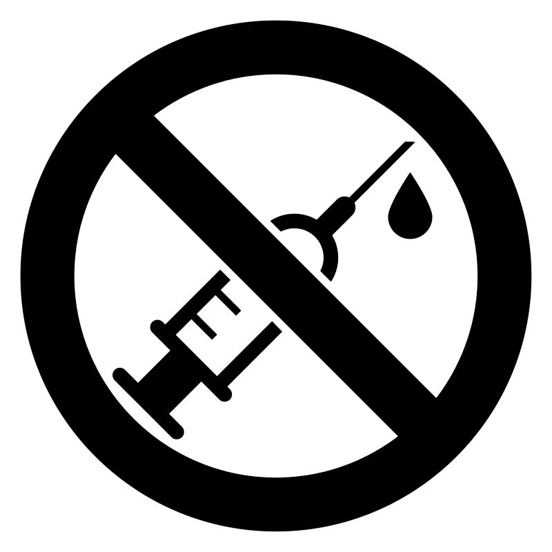 Anti Drogen Symbol